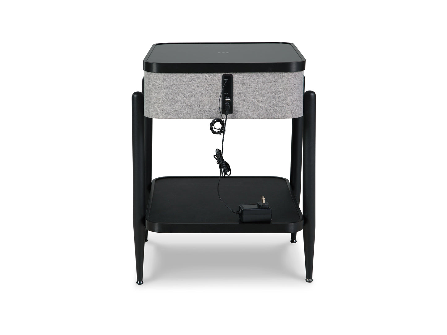 Jorvalee Built-In Speaker Accent Table with Wireless and USB charging