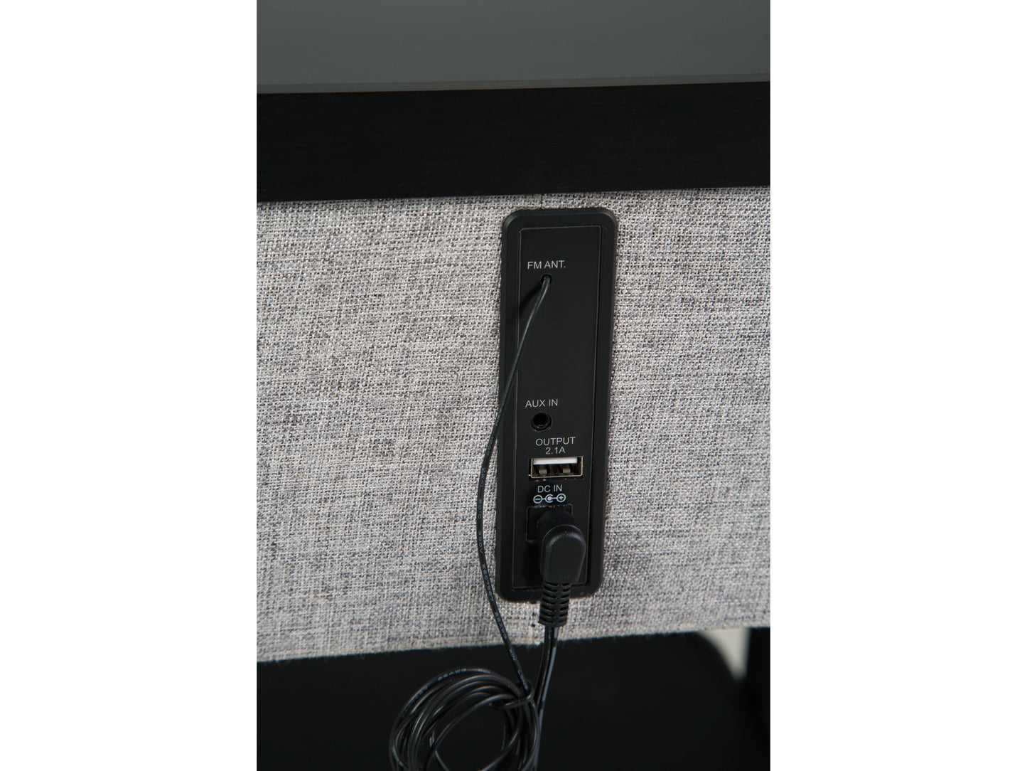 Jorvalee Built-In Speaker Accent Table with Wireless and USB charging