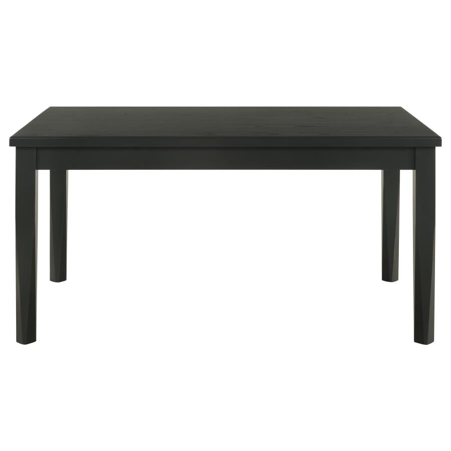 Appleton 5-Piece Rectangular Wood Dining Table Set Black Washed And Light Grey