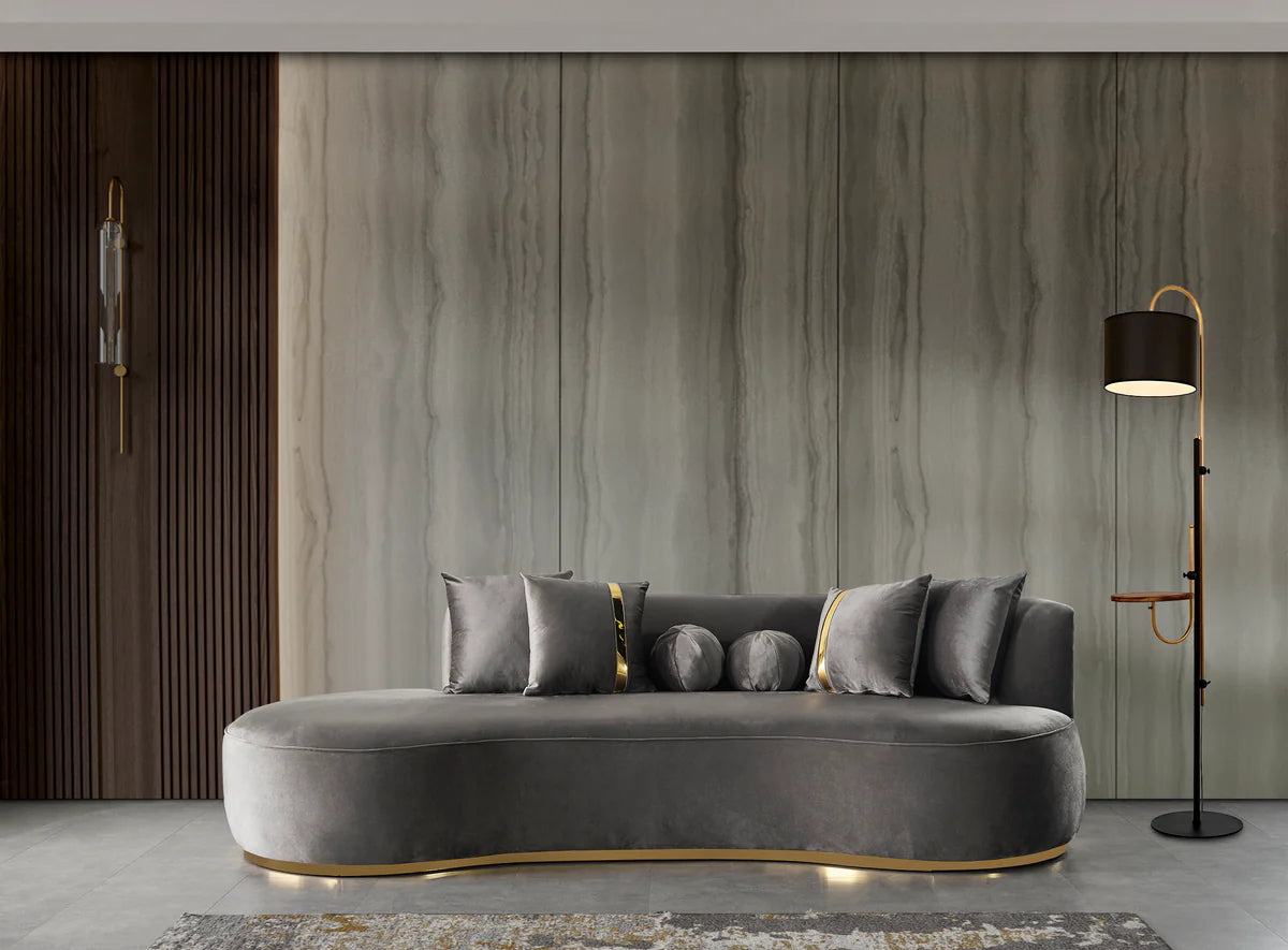 Ella Velvet Chaise Lounge
