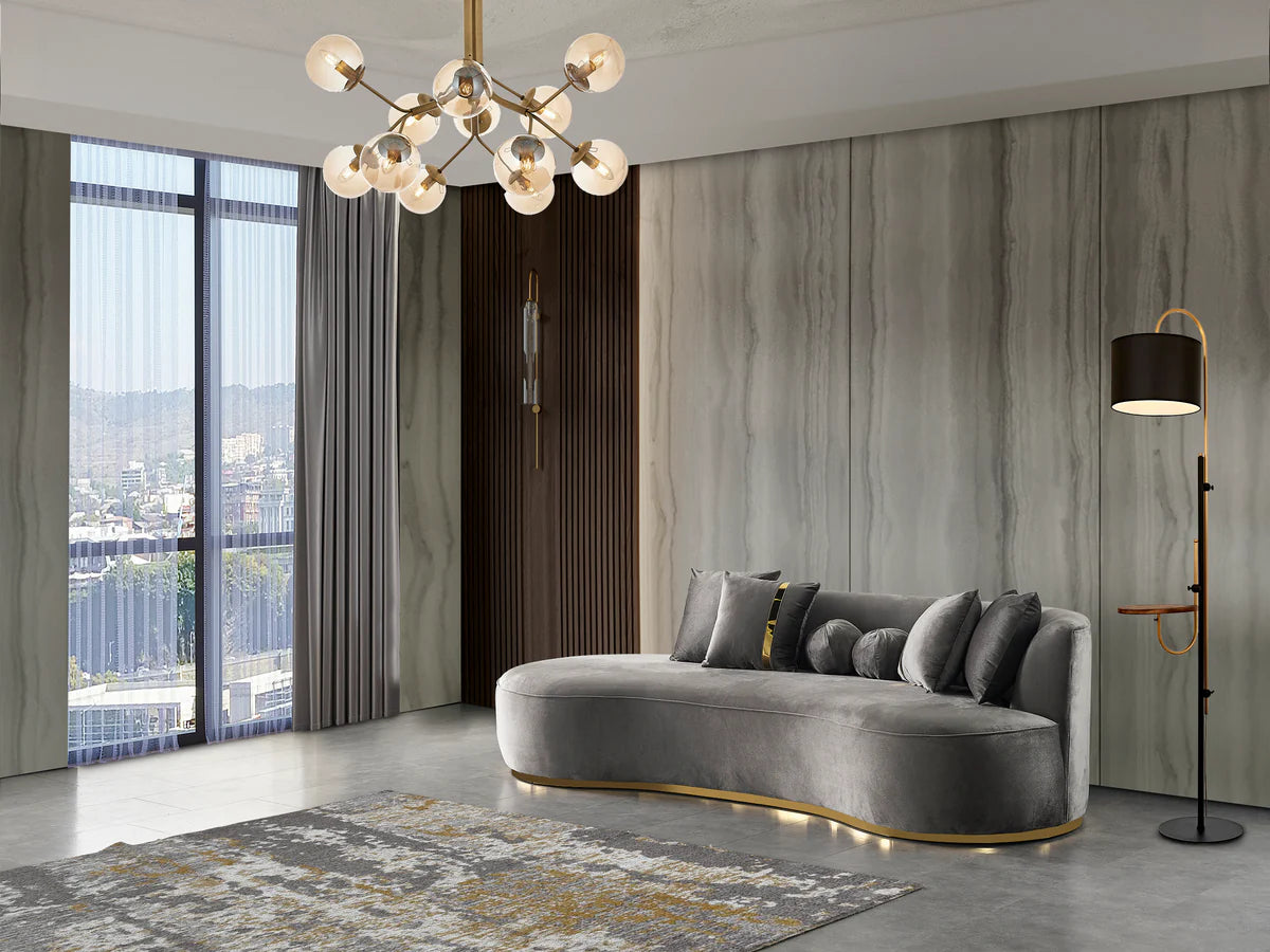 Ella Velvet Chaise Lounge