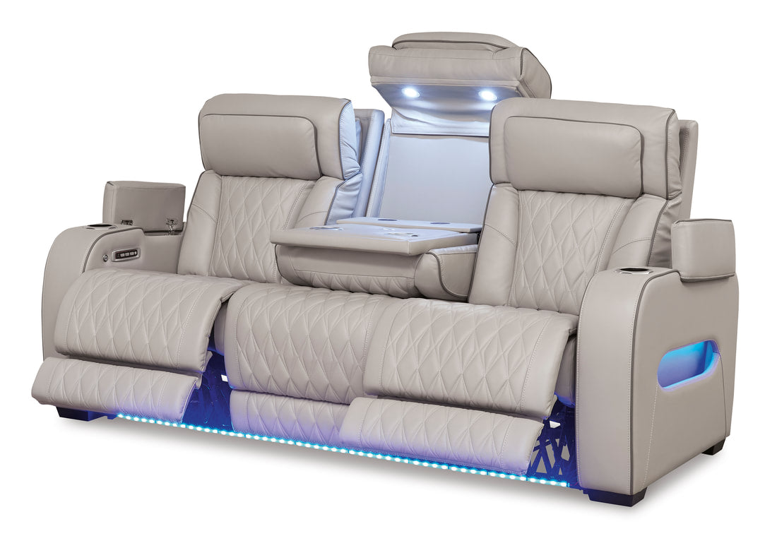 U271-05 2 PC Power Reclining Set (Genuine Leather + Air Massage)