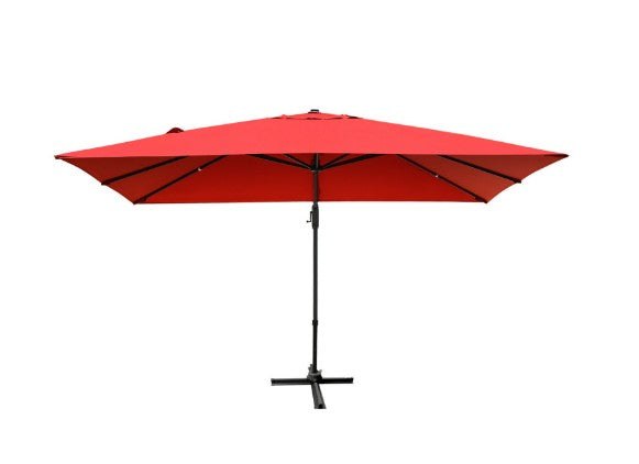 10 x 13 Feet Rectangular Cantilever Umbrella with 360° Rotation Function