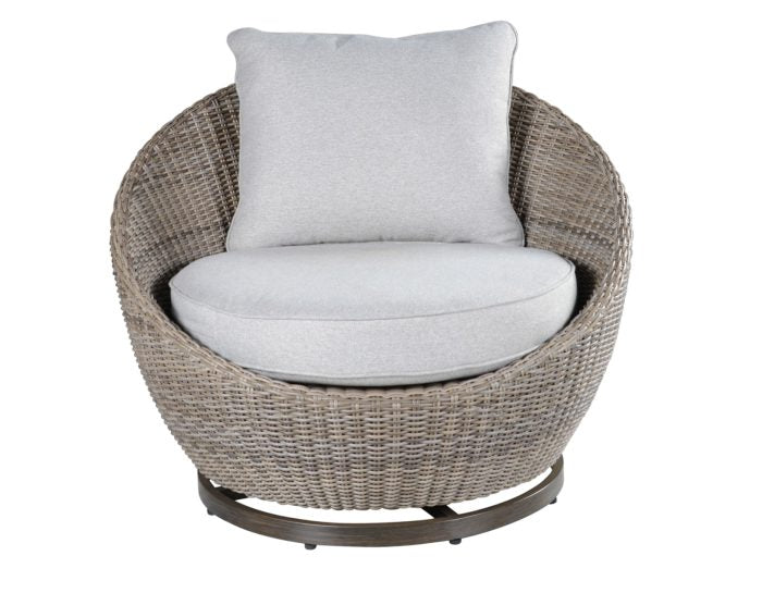 Adeline Patio 3-Pack (Round Side Table & 2 Swivel Accent Chairs)