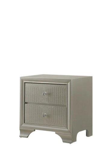 Lyssa Champagne Nightstand