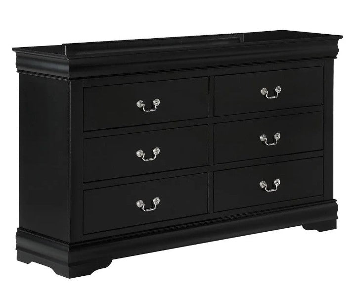 Louis Philip Black King Bedroom Collection