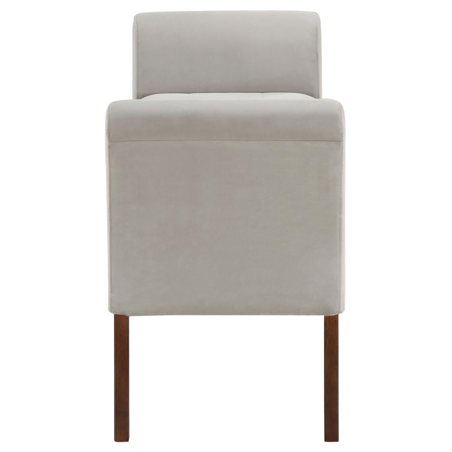Farrah Upholstered Rolled Arms Storage Bench