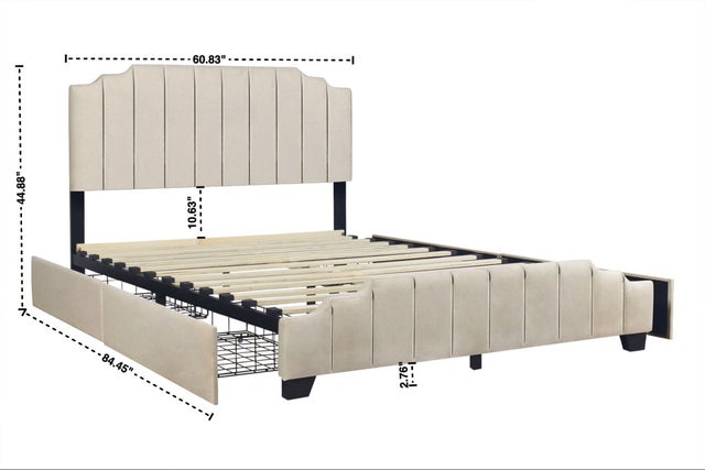 HH975 Platform Bed - Full, Queen, King