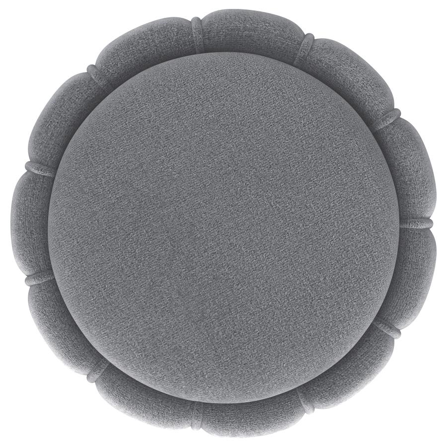 Sora Upholstered Round Ottoman