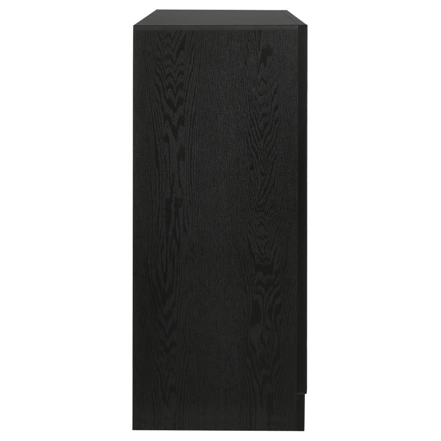 Miranda 7-drawer Dresser Black and Rhinestone