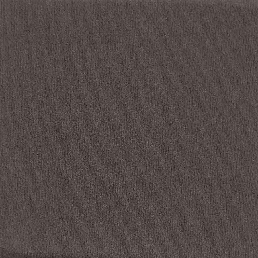Aloma Armless Tufted Accent Chair Dark Brown
