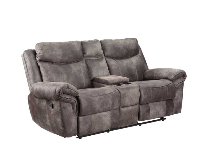 Nashville Manual Glider Recliner Console Loveseat