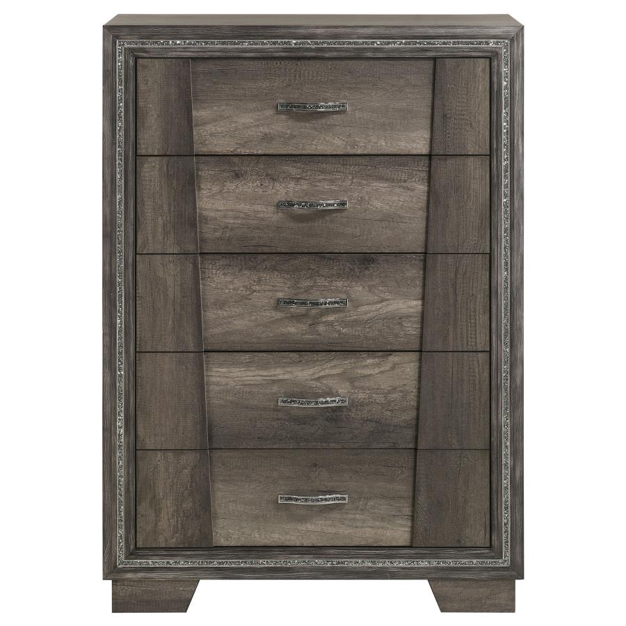 Janine 5-piece Bedroom Set Grey