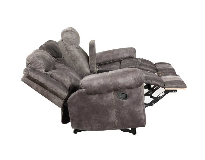 Nashville Manual Glider Recliner Console Loveseat