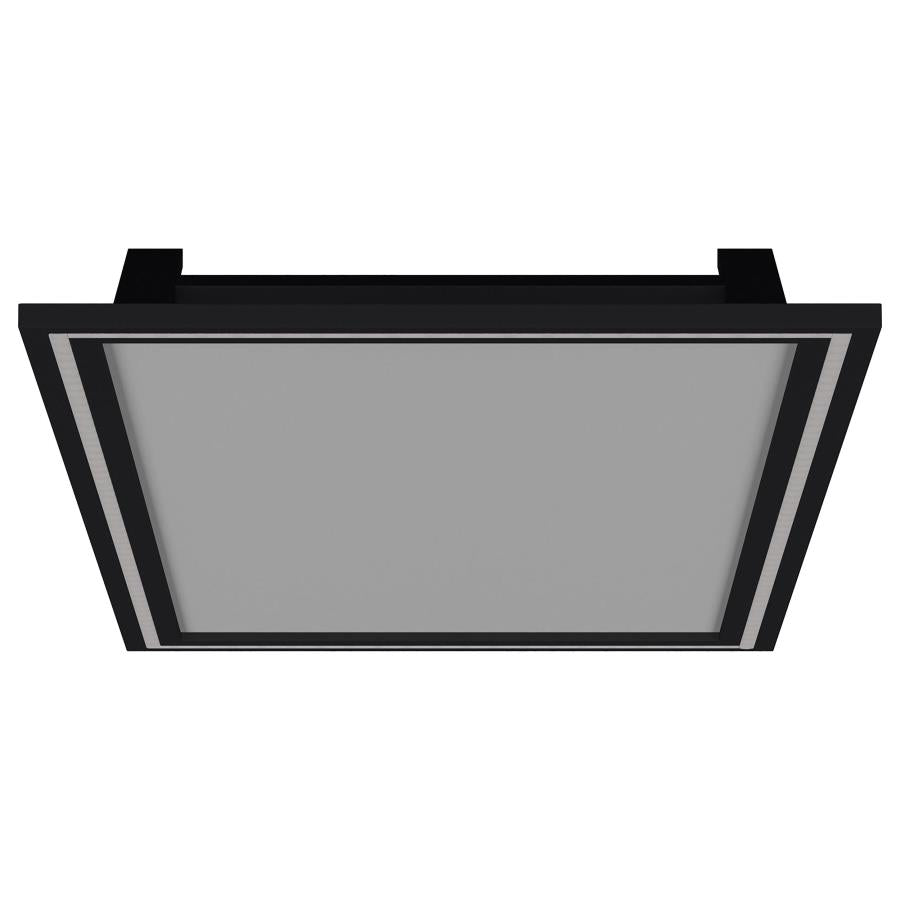 Windrose Full Length Floor Standing Tempered Mirror with LED Lighting Black
