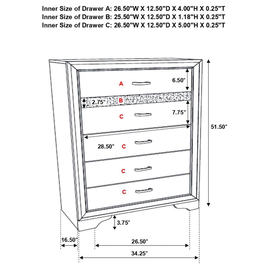 Miranda Platform Storage Bedroom Set