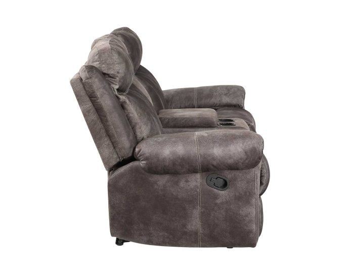 Nashville Manual Glider Recliner Console Loveseat
