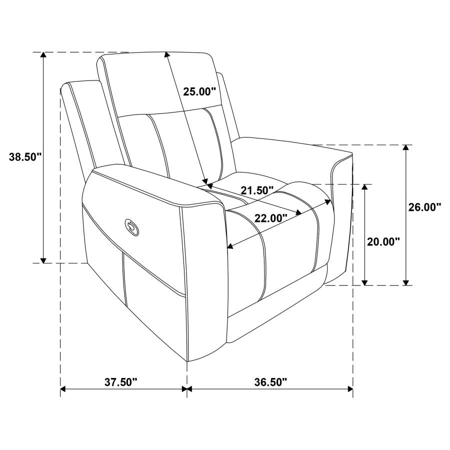 Brentwood 3-piece Upholstered Reclining Sofa Set Black
