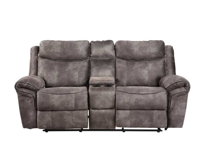 Nashville Manual Glider Recliner Console Loveseat