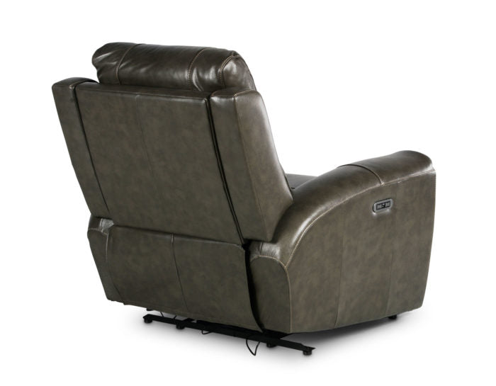 Laurel Dual -Power Leather Recliner
