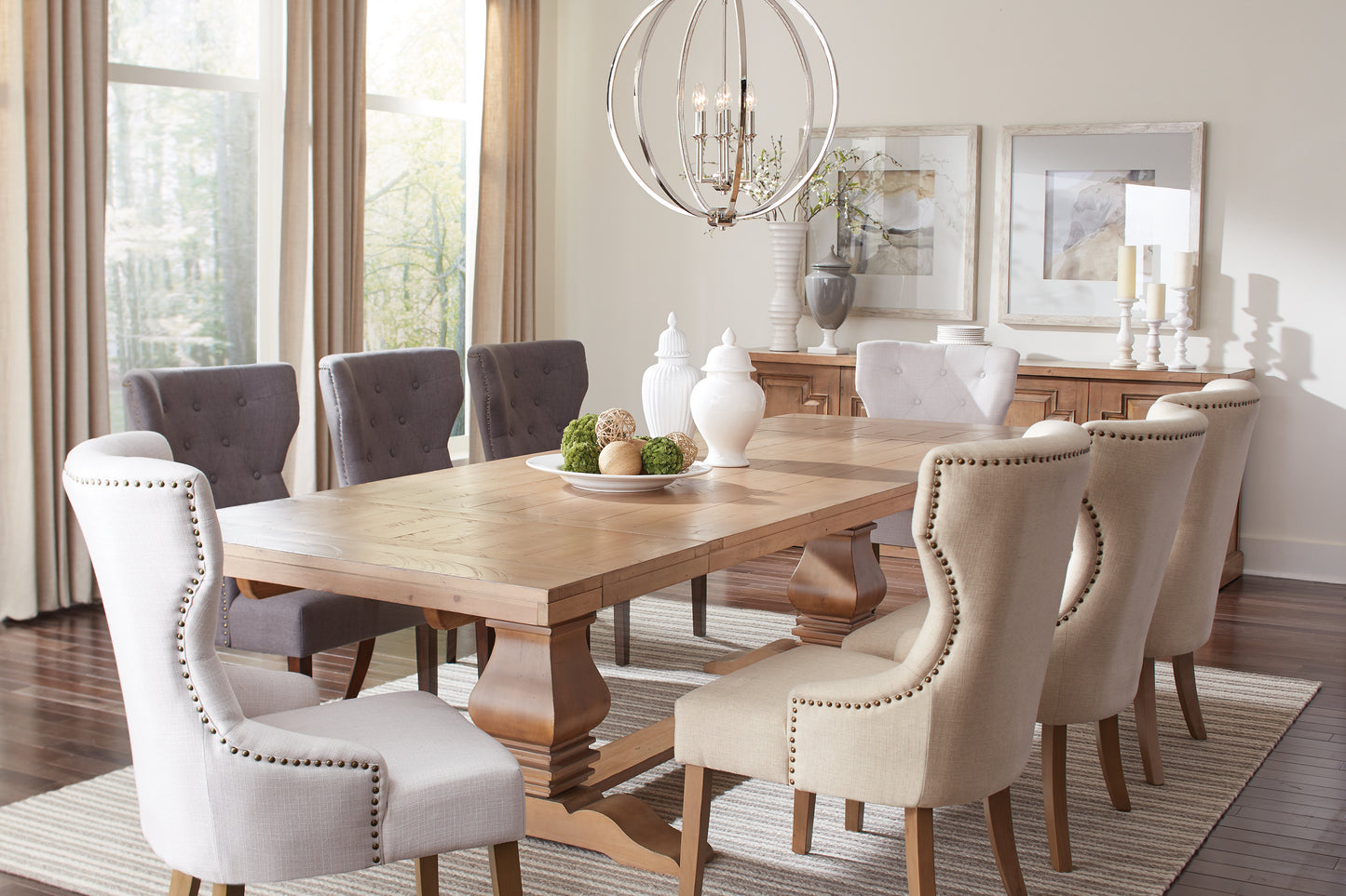 Florence Tufted Upholstered Dining Chair Beige