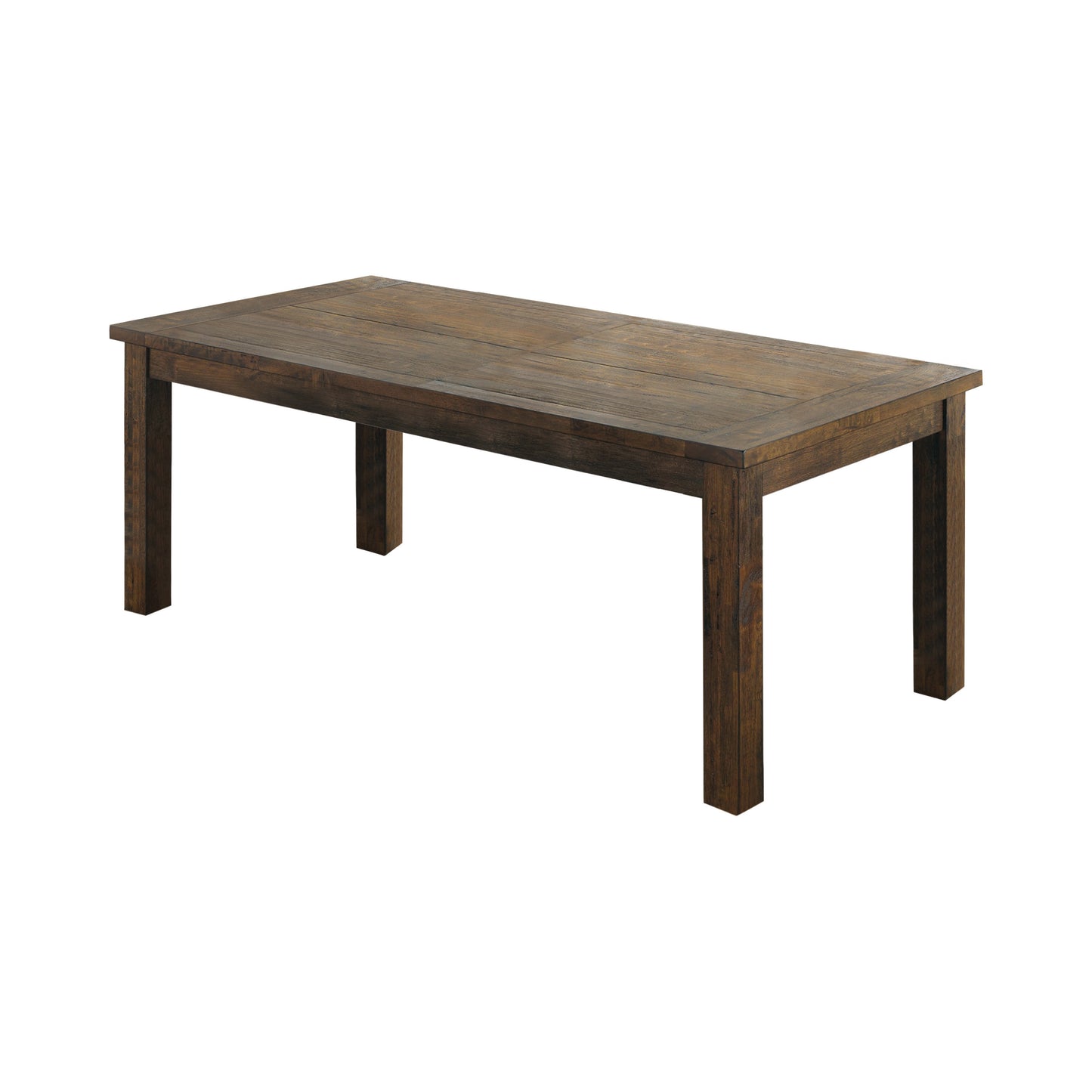 Coleman Rectangular 7 pc Dining Table Set Rustic Golden Brown