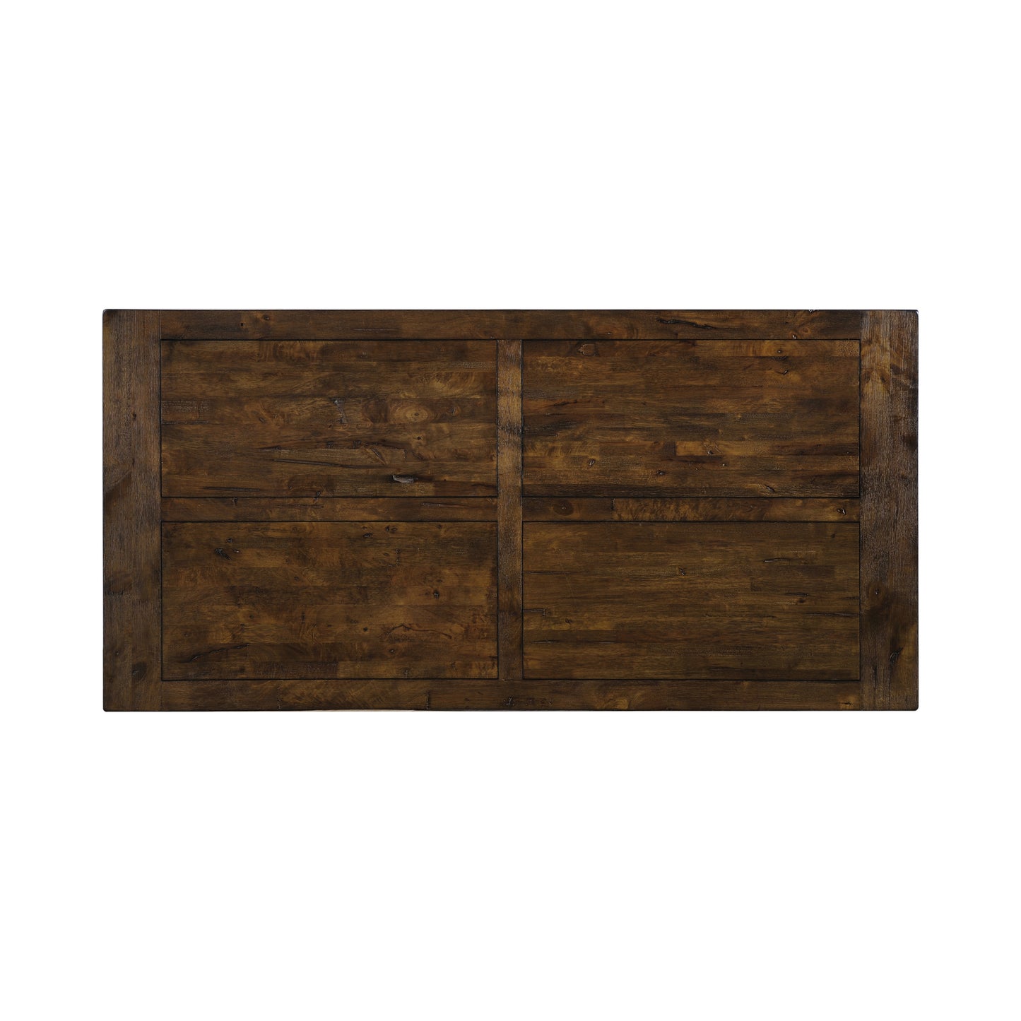 Coleman Rectangular 7 pc Dining Table Set Rustic Golden Brown