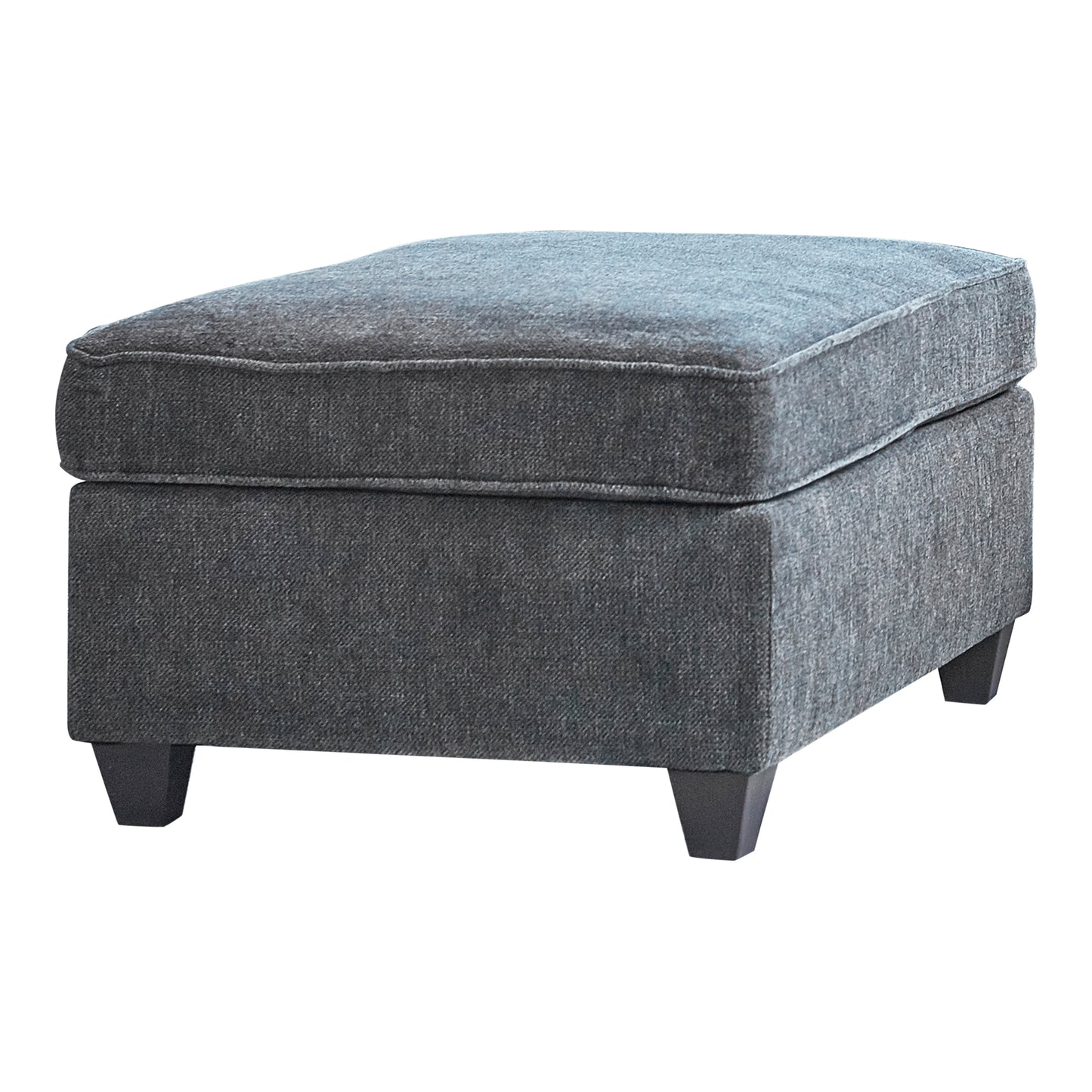 Mccord Rectangular Upholstered Ottoman Dark Grey