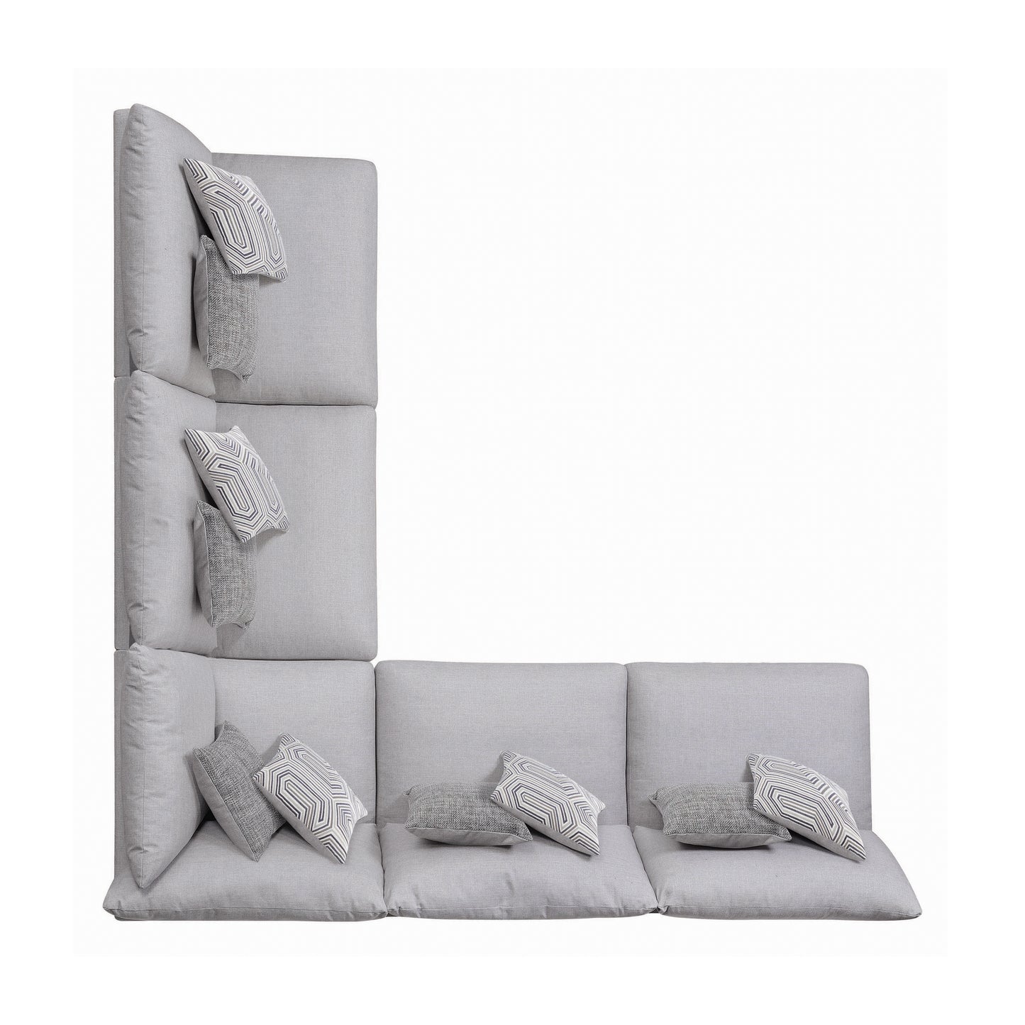 Cambria Upholstered Modular Sectional Gray