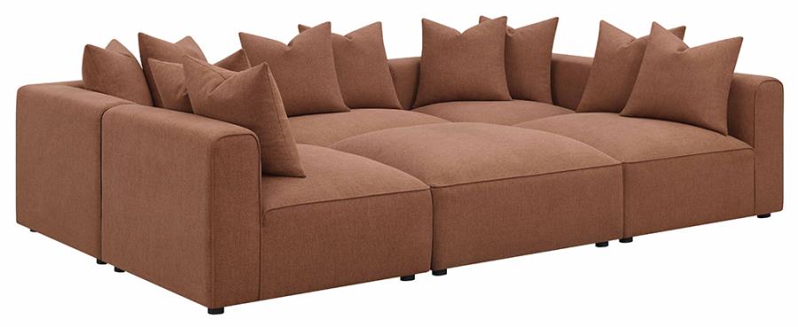 Jennifer Upholstered Tight Back Modular Sectional