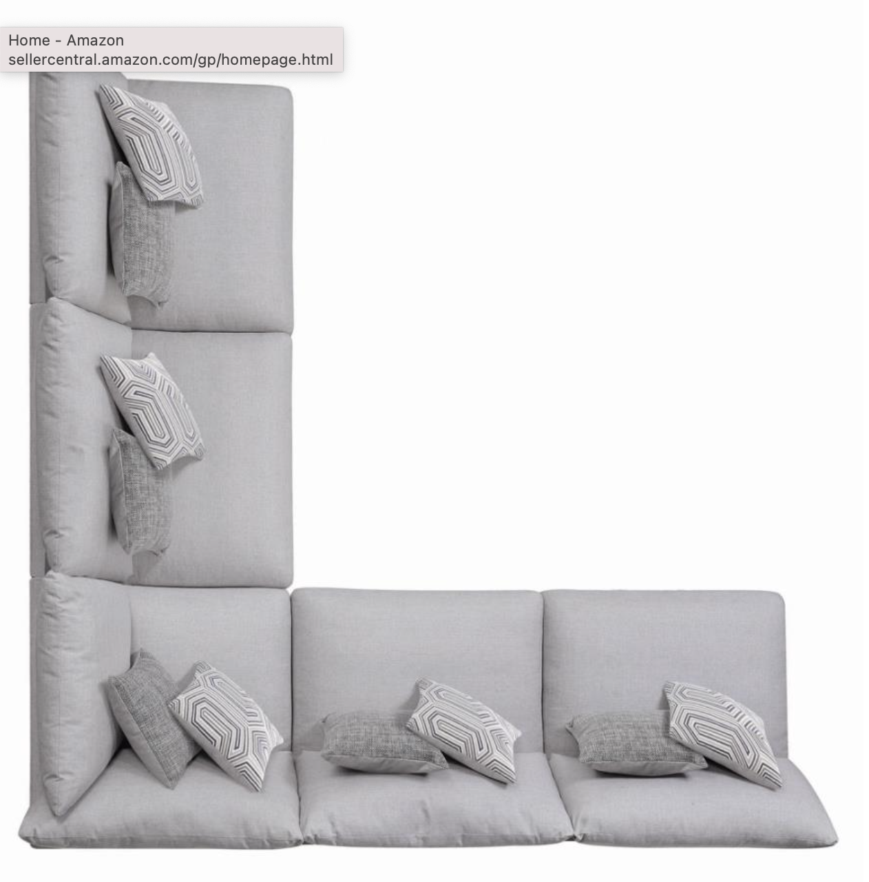 Cambria Upholstered Armless Chair Grey Collection: Charlotte