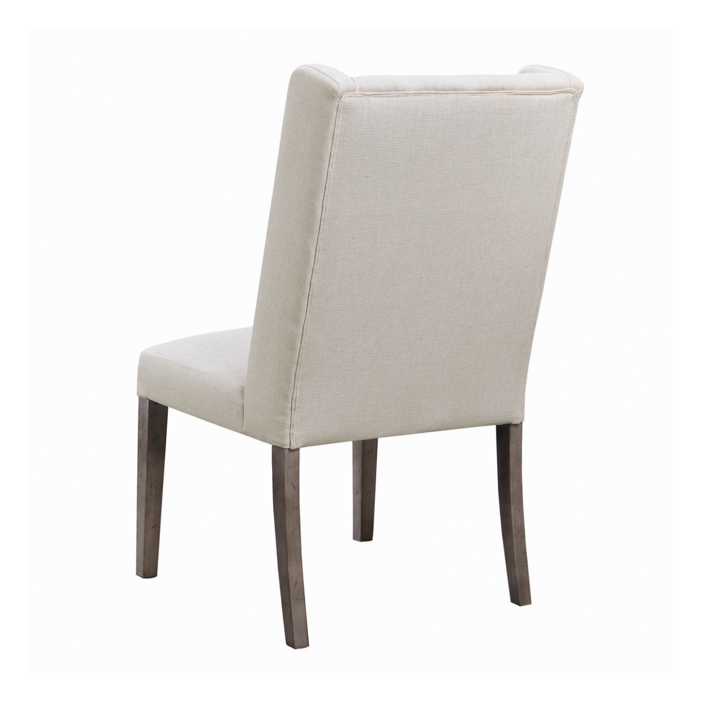 Tufted Side Chair Dark Brown And Beige
