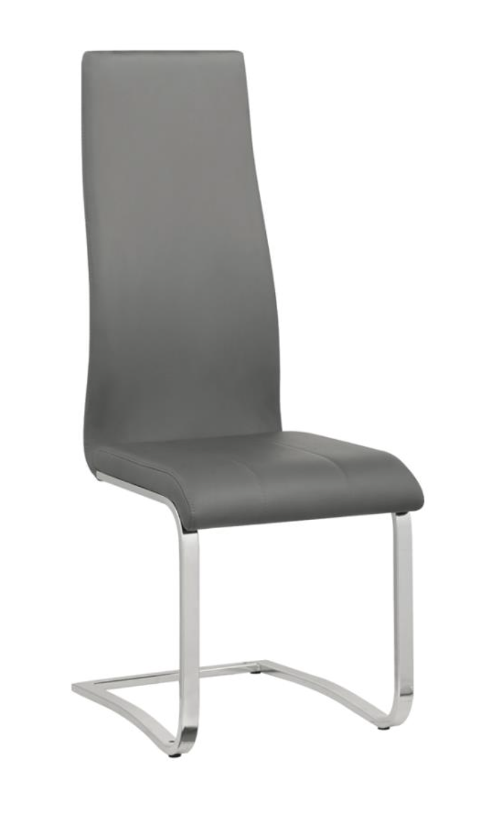 Anges High Back Dining Chair Chrome