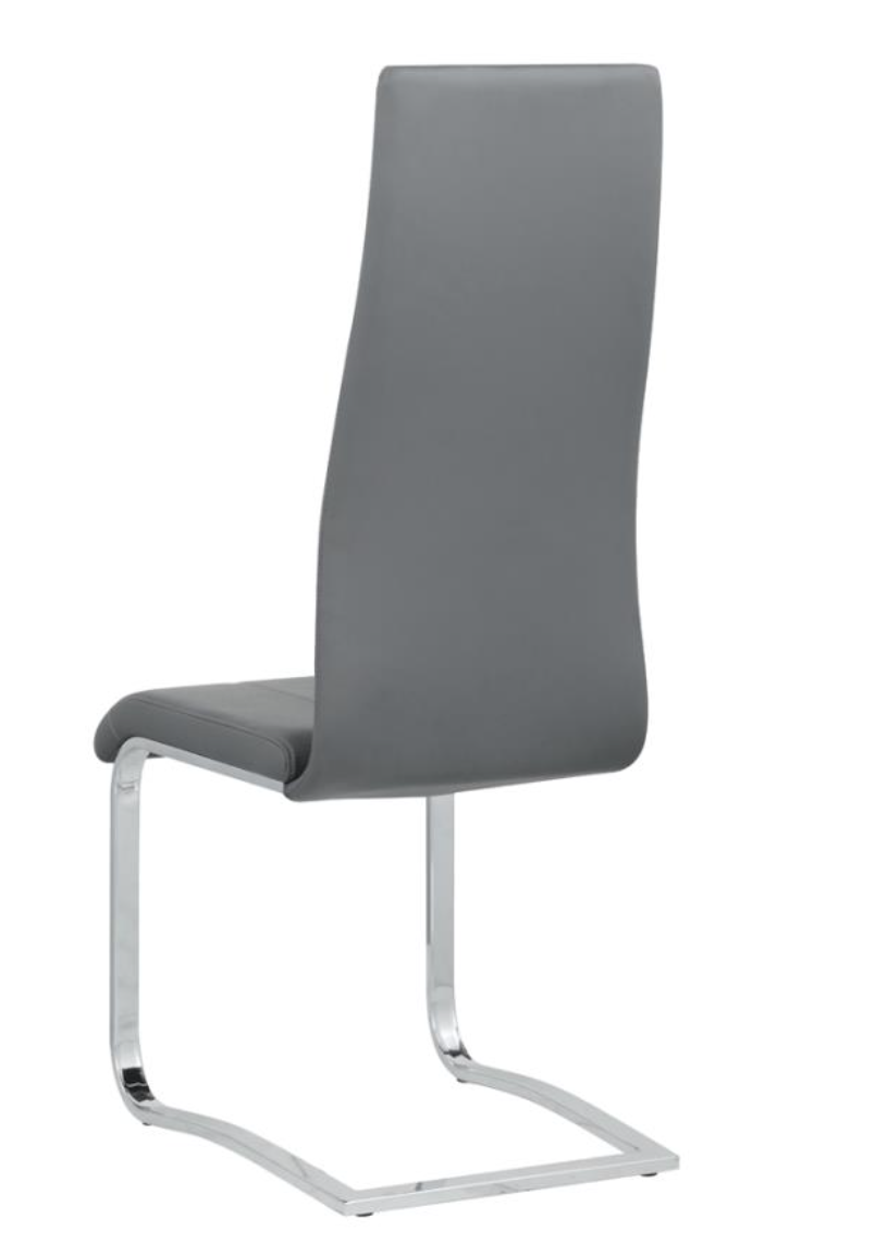 Anges High Back Dining Chair Chrome