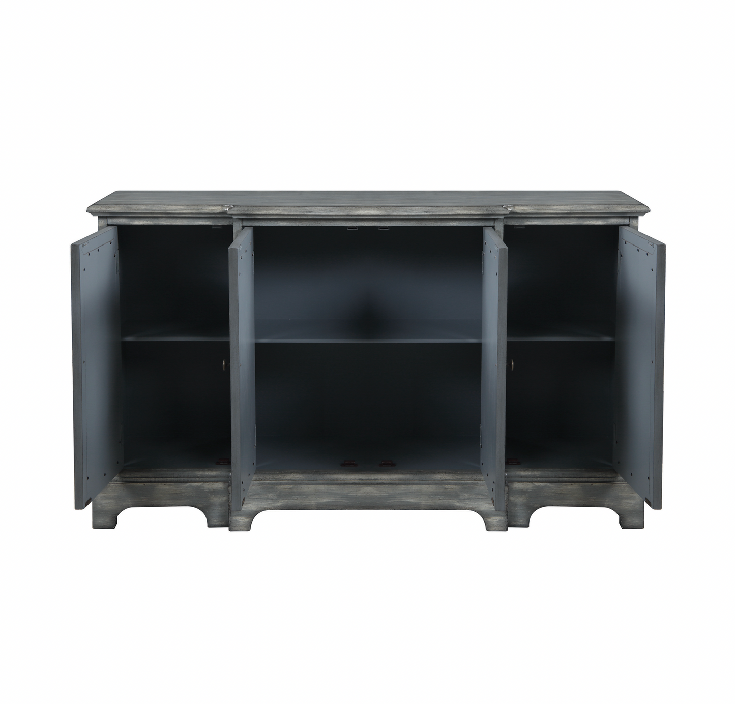 4-Door Accent Cabinet Grey