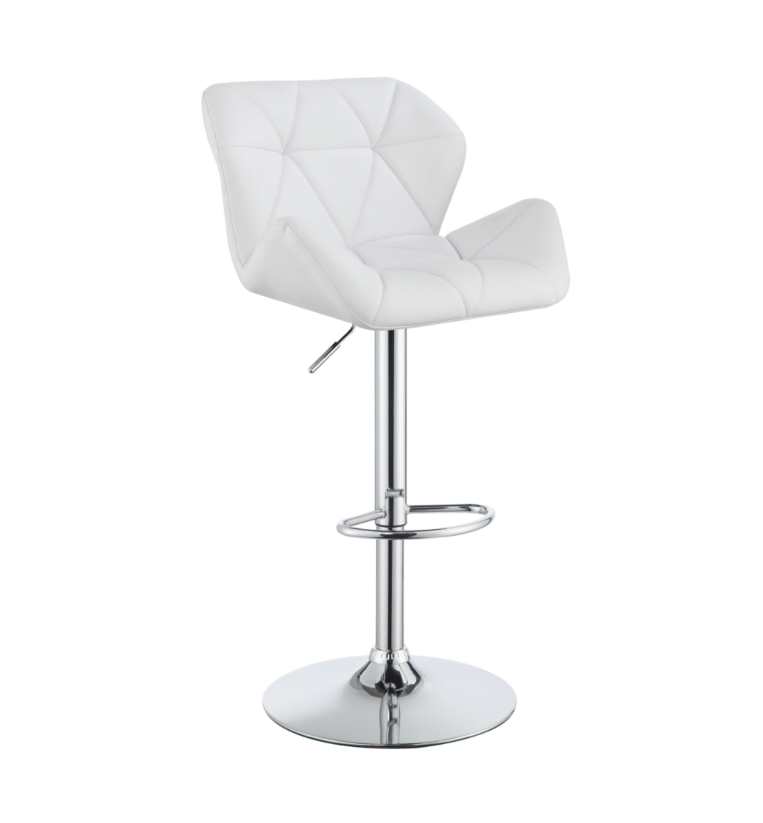 Adjustable Bar Stools Chrome (Set Of 2)