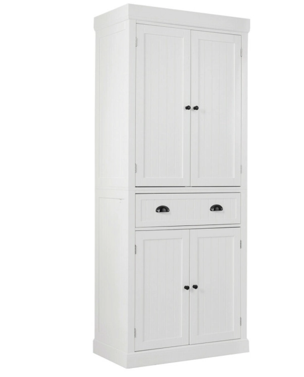 Traditional Freestanding Storage Cabinet with Adjustable Shelves and Drawer