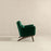 Brayden Mid Century Modern Dark Green Velvet Armchair