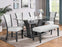 CAMELIA 6 PIECE DOVE DINING SET