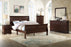 Louis Philip Cherry Panel Bedroom Set