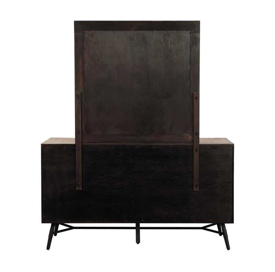 Marlow Rectangular Dresser Mirror Rough Sawn Multi