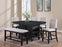 Regent Charcoal Black Counter Height Dining Set