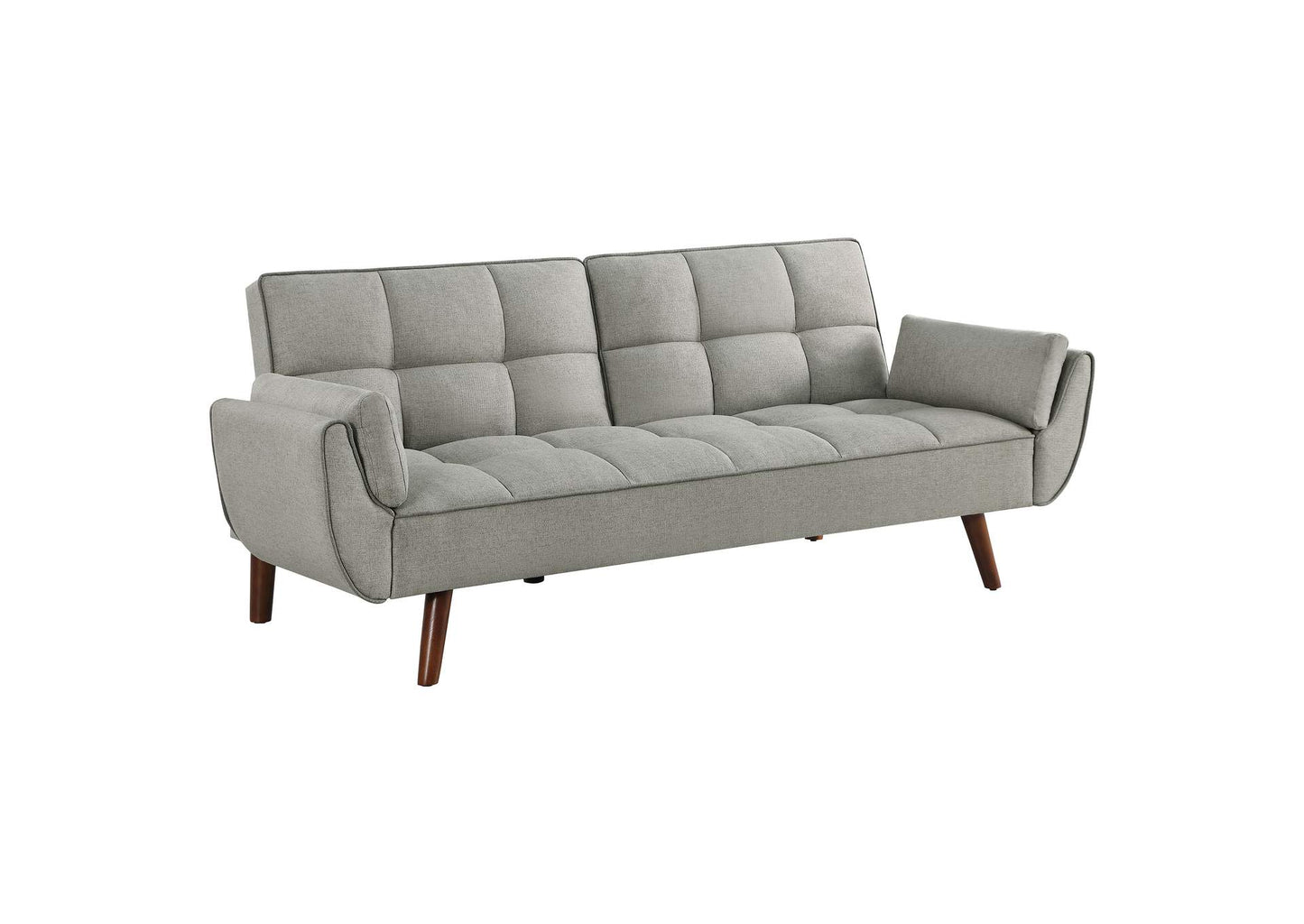 Caufield Upholstered Tufted Convertible Sofa Bed Grey