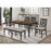 HILARA DINING TABLE (18" LEAF)