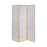 Carrie 3-Panel Folding Screen Natural And White