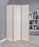 Carrie 3-Panel Folding Screen Natural And White