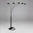 PEACOCK SHADE FLOOR LAMP BK 82"H