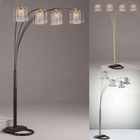 RAIN DROP ARC FLOOR LAMP