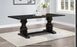 Parkins Double Pedestals Dining Table Rustic Espresso