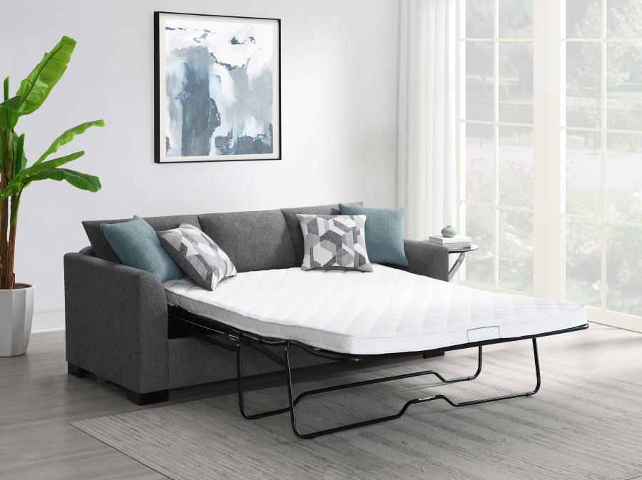 Storey Upholstered Sleeper Sectional Chaise Sofa